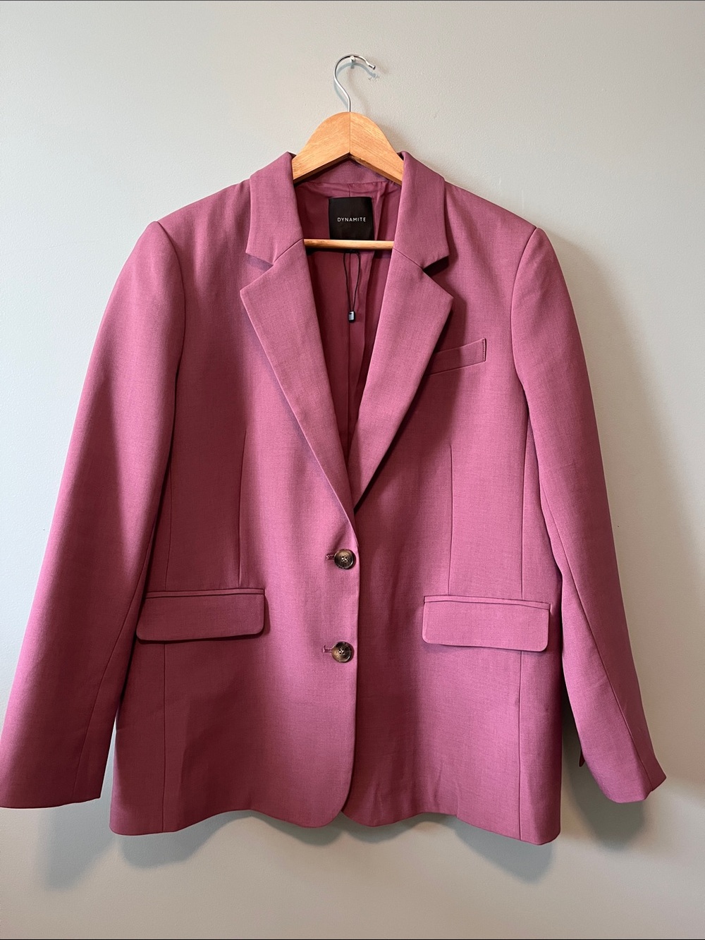 DYNAMITE dusty pink blazer. L